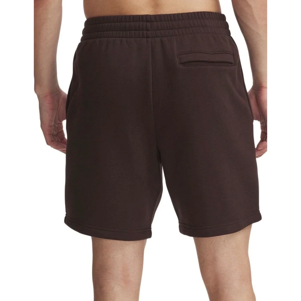 Under Armour‎ Mens XXL Icon Fleece Shorts Brown Loose Fit Athletic Pocket $50